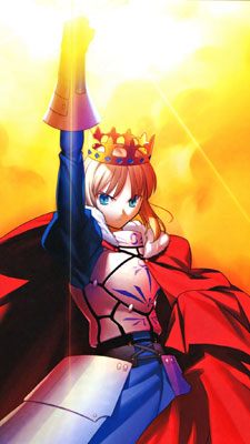 Female Saber, as seen in Fate/Stay Night and Fate/Zero